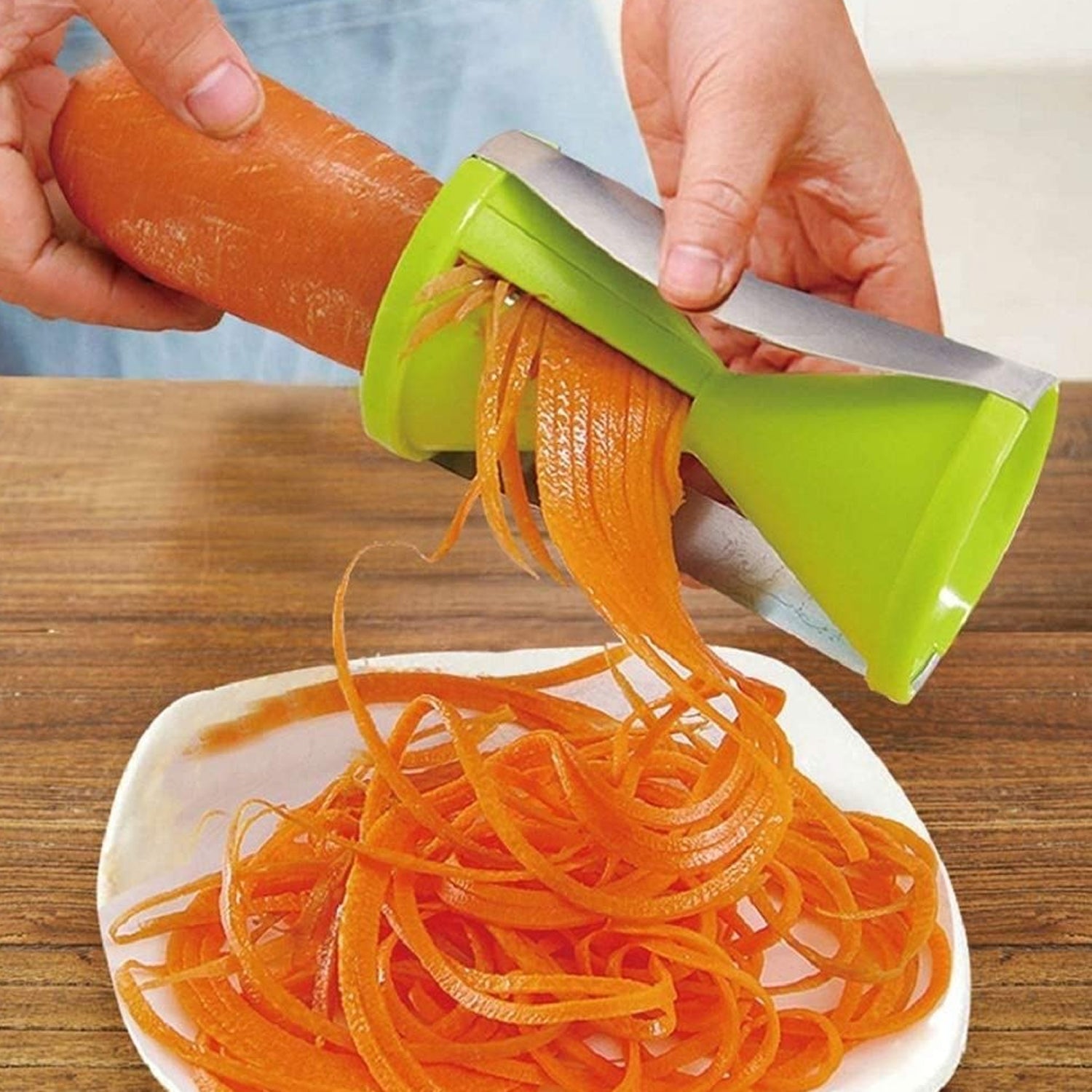1853 Portable Spiralizer Vegetable Slicer Handheld Spiralizer Peeler Stainless Steel Spiral Slicer For Salad Vegetables Fruit Slicer 1853 Portable Spiralizer Vegetable Slicer Handheld Spiralizer Peeler Stainless Steel Spiral Slicer For Salad Vegetables Fruit Slicer